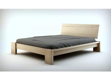 Sypialnia bukowa UGANDA: łóżko z pojemnikiem na pościel typu MAXI
