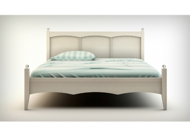Sypialnia bukowa ADGAR: łóżko w stylu retro