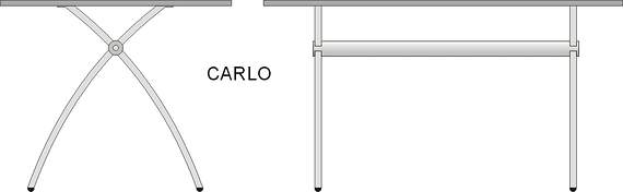 Stół Carlo kwadrat 100x100 cm