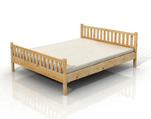 Ostet łóżko sosnowe 160x200 pod materac