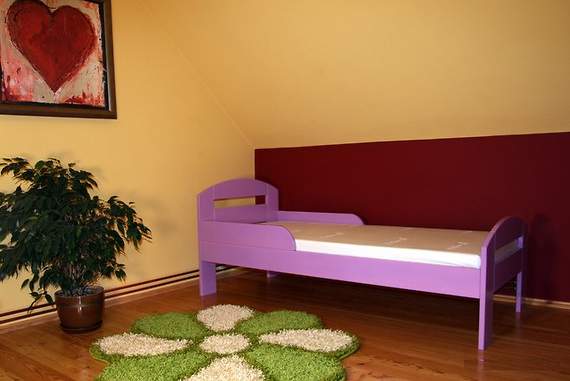 Torsten łóżko sosnowe dla dzieci 80x160, z materacem piankowym