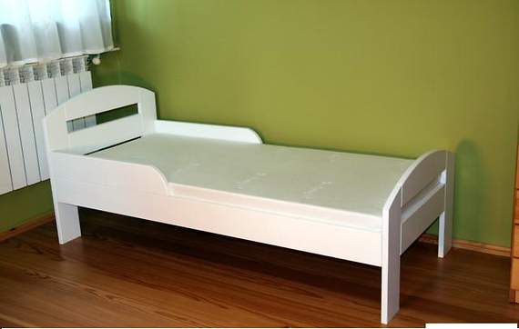 Torsten łóżko sosnowe dla dzieci 80x180, z materacem piankowym