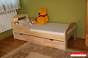 Torsten łóżko sosnowe z szufladą dla dzieci 80x180, z materacem piankowym