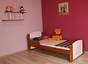 Bogna łóżko sosnowe dla dzieci 80x160, z materacem piankowym