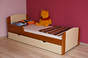 Bogna łóżko sosnowe z szufladą dla dzieci 80x160, z materacem kokosowym