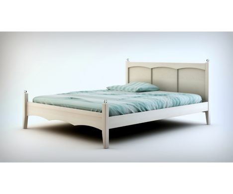 Adgar łóżko z drewna bukowego w stylu RETRO 140x200