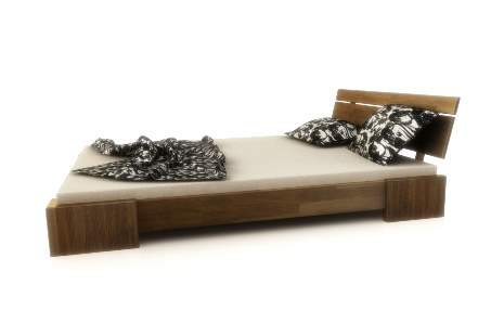 Bandal niskie łóżko z drewna bukowego, rozmiar 90x200