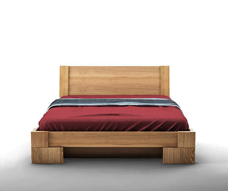 Vanes łóżko z pojemnikiem Mbox MAXI, z drewna bukowego, rozmiar 160x200
