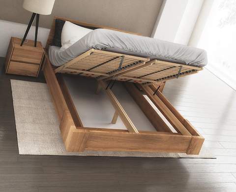 Beriet łóżko z drewna bukowego lewitujące 160x200 cm