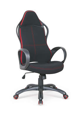 HELIX 2 fotel gabinetowy czarno-czerwony