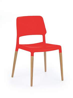 K163 krzesło czerwony