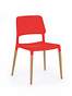 K163 krzesło czerwony