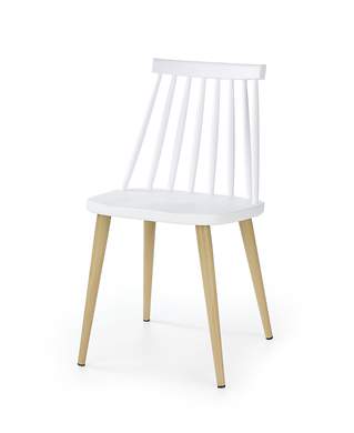 K248 krzesło biały-buk