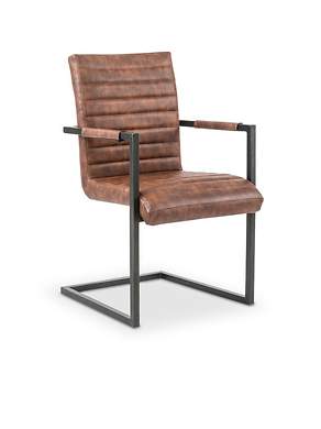 K302 krzesło brązowy / czarny