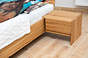 zestaw: BALLEGA_D, 140x200 cm, jako łoże z prawdziwego LITEGO DĘBU z szafkami nocnymi plus materac dedykowany