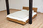 Zestaw bukowy: Beriet łóżko 160x200 z poj. pościel + 2 szafki nocne + komoda 80 cm