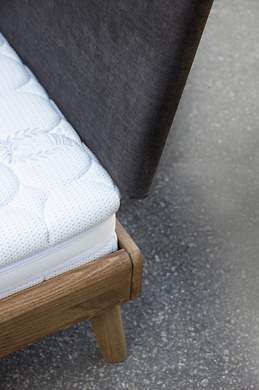 Lotar łoże zbudowane z litego drewna dębowego 90x200 cm, impregnacja szlachetnym woskiem