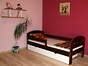 Karmen Plus łóżko sosnowe z szufladą dla dzieci 80x160, z materacem kokosowym