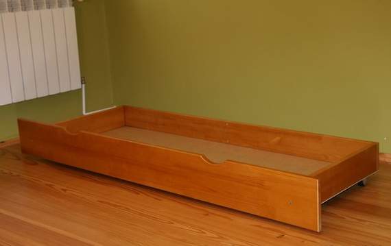 Karmen Plus łóżko sosnowe z szufladą dla dzieci 80x160, z materacem piankowym