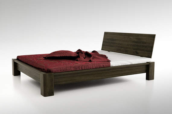Generald łóżko z pojemnikiem drewna bukowego, rozmiar 160x200