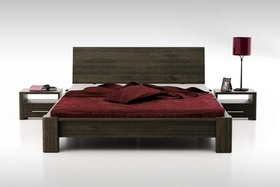 Generald łóżko z pojemnikiem drewna bukowego, rozmiar 180x200