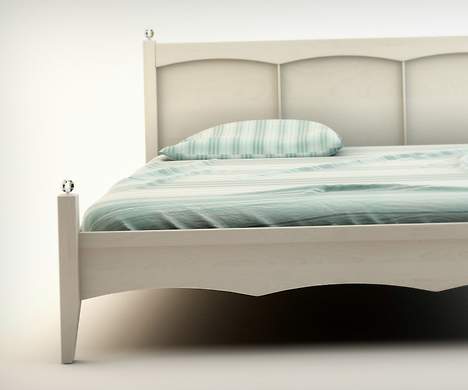 Adgar łóżko z drewna bukowego w stylu RETRO 180x200