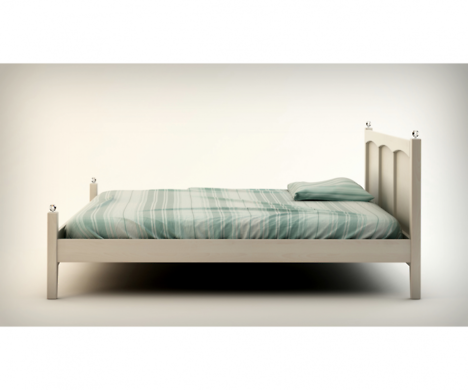 Adgar łóżko z drewna bukowego w stylu RETRO 160x200