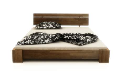 Bandal niskie łóżko z drewna bukowego, rozmiar 140x200