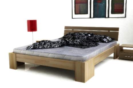 Bandal wysokie łóżko z drewna bukowego, rozmiar 120x200