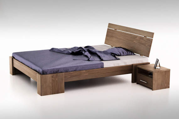 Bandal wysokie łóżko z drewna bukowego, rozmiar 140x200