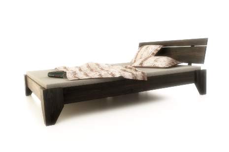 Hanoy wysokie łóżko z drewna bukowego, rozmiar 180x200