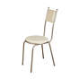 Krzesło Iga Plus z siedziskiem ze sklejki i tapicerowanym oparciem