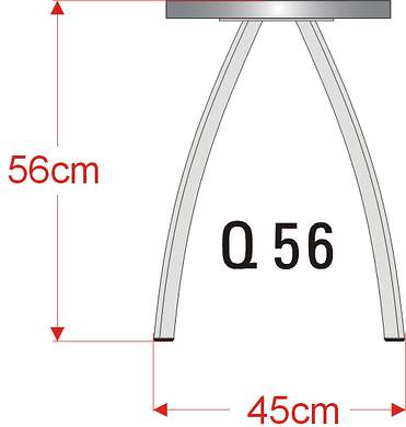 Taboret Q56 z siedziskiem z płyty meblowej