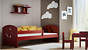 Merdok calvados - łóżko sosnowe dla dzieci 80x160 z materacem piankowym