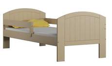 Mikel wanilia - łóżko sosnowe dla dzieci 80x180 z materacem piankowym
