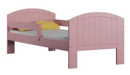 Mikel różowy - łóżko sosnowe dla dzieci 80x160