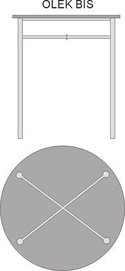 Stół Olek Bis okrąg 70 cm
